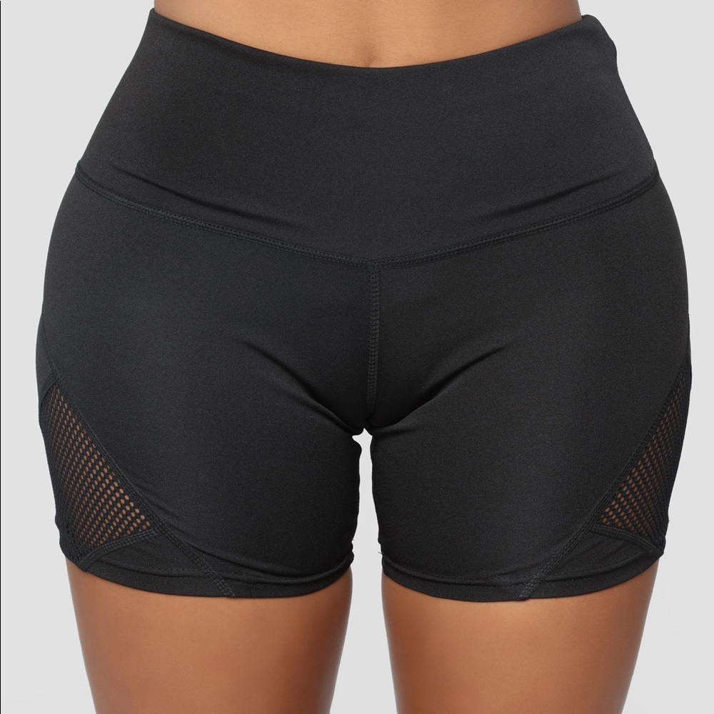 FASHION NOVA black active shorts